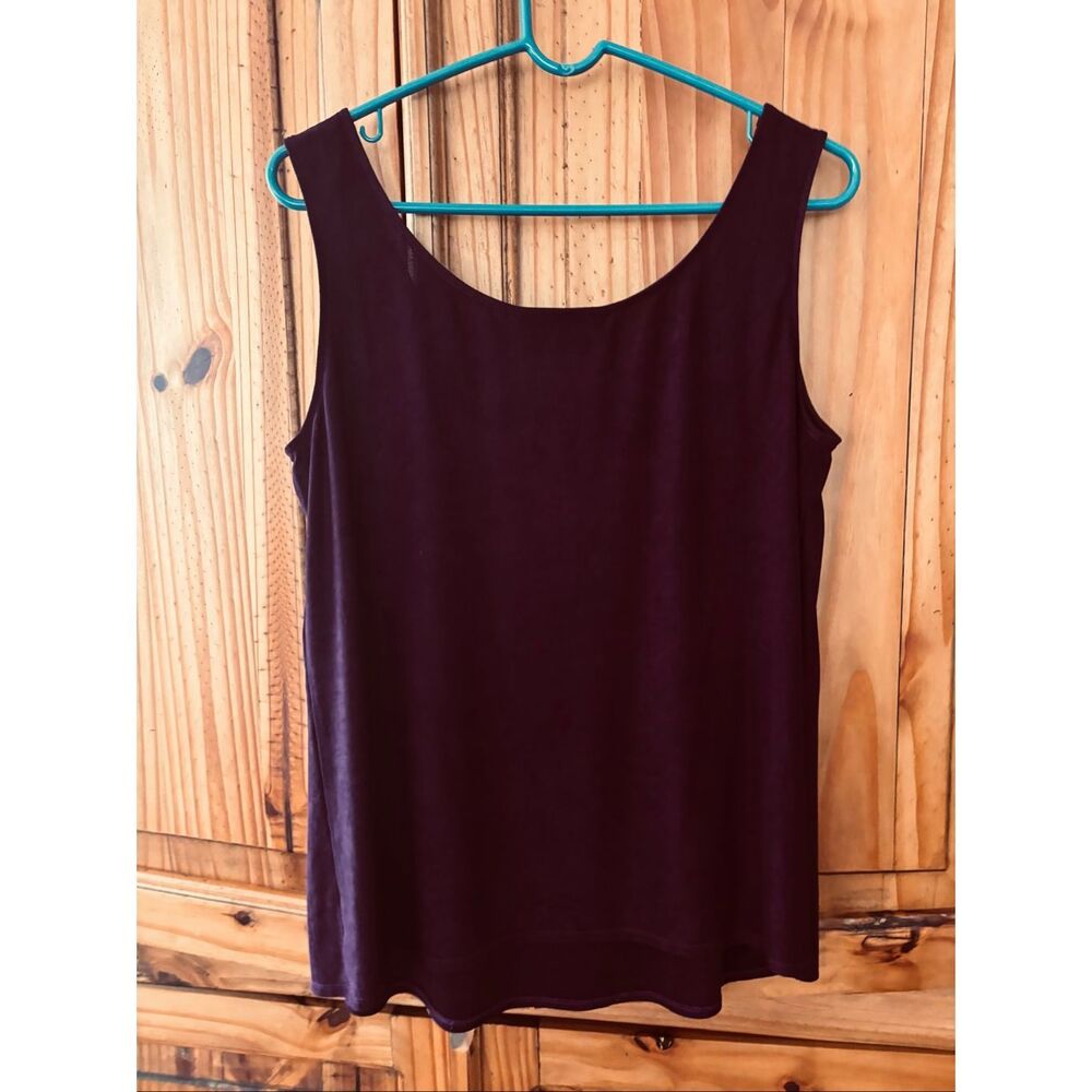 ***** 5 for $25 Alex Evenings Plum Tank Top - Picture 4 of 4